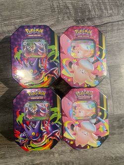 Pokemon Mega Moonlit Tin Mega Clefable & Gengar (Set of 2 Tins) Factory Sealed