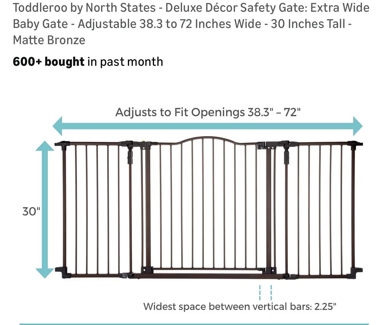 Baby Gate Extra Wide 