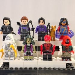 Marvel Daredevil Miles Morales Moon Knight 8pc Minifigures LEGO Compatible