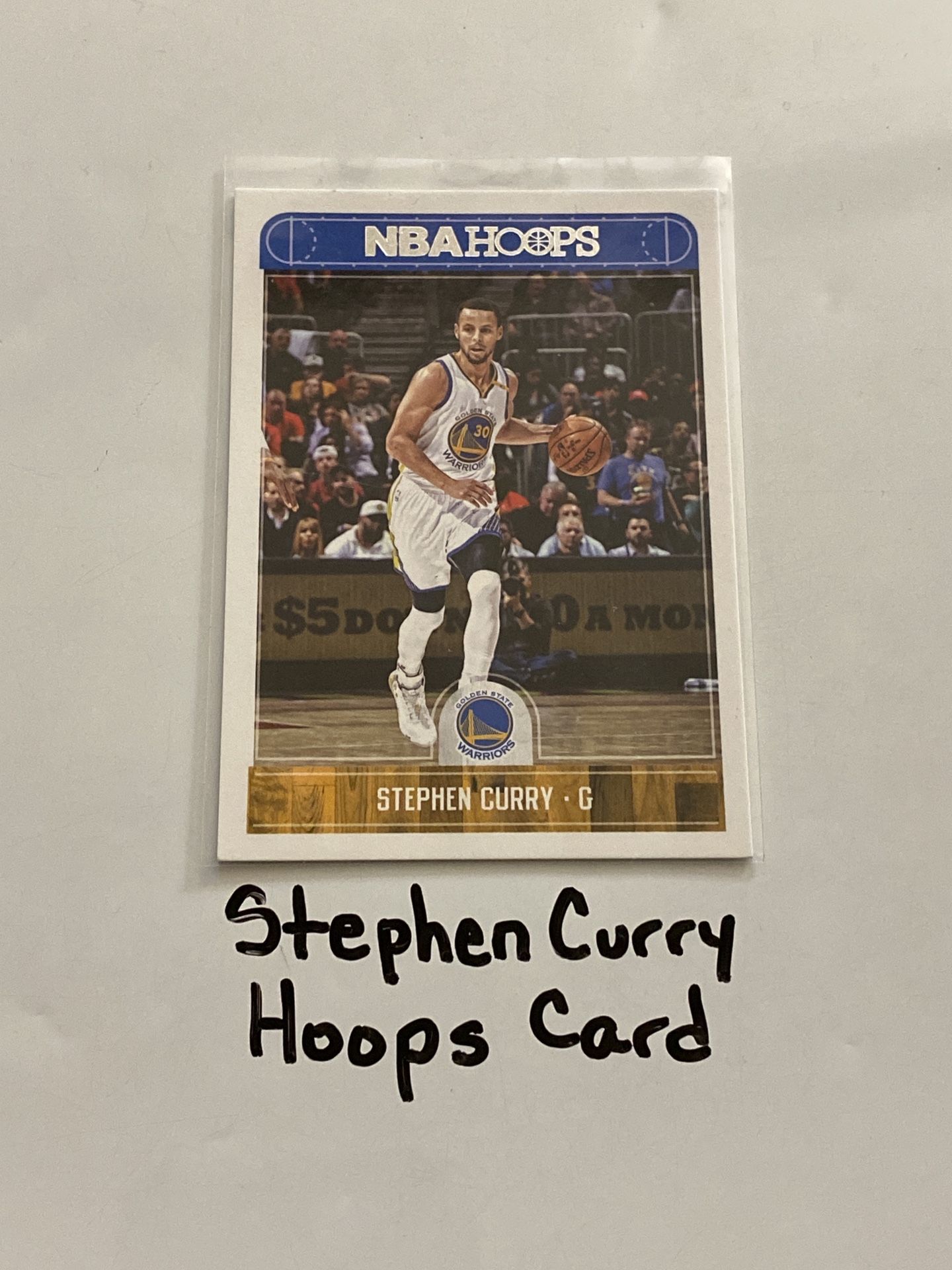Stephen Curry Golden State Warriors All-Star Guard Hoops Card.