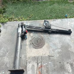 Pickup bed trailer engine hoist crane with winch grúa cherry picker 