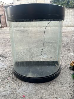 Half cylinder 10 gal aquarium