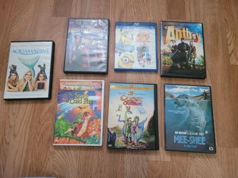 Lot of 7 Kids Family DVDs and Blu-ray