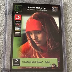 2000 padme naberrie card young jedi ccg - Star Wars