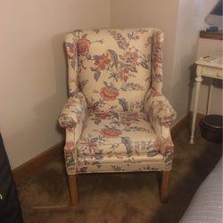 Vintage Wing Back Chair, 