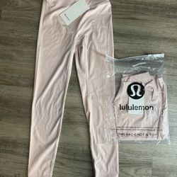 Pink And Gold Lululemon Align Leggings