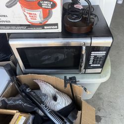 Microwave And Microwave Cart