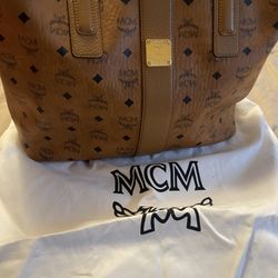 MCM ladies Leather Tote  Bag