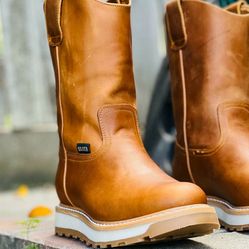 Botas de Piel De México Cómodas Para Trabajar 