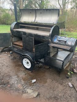 Double Barrel Smoker Trailer
