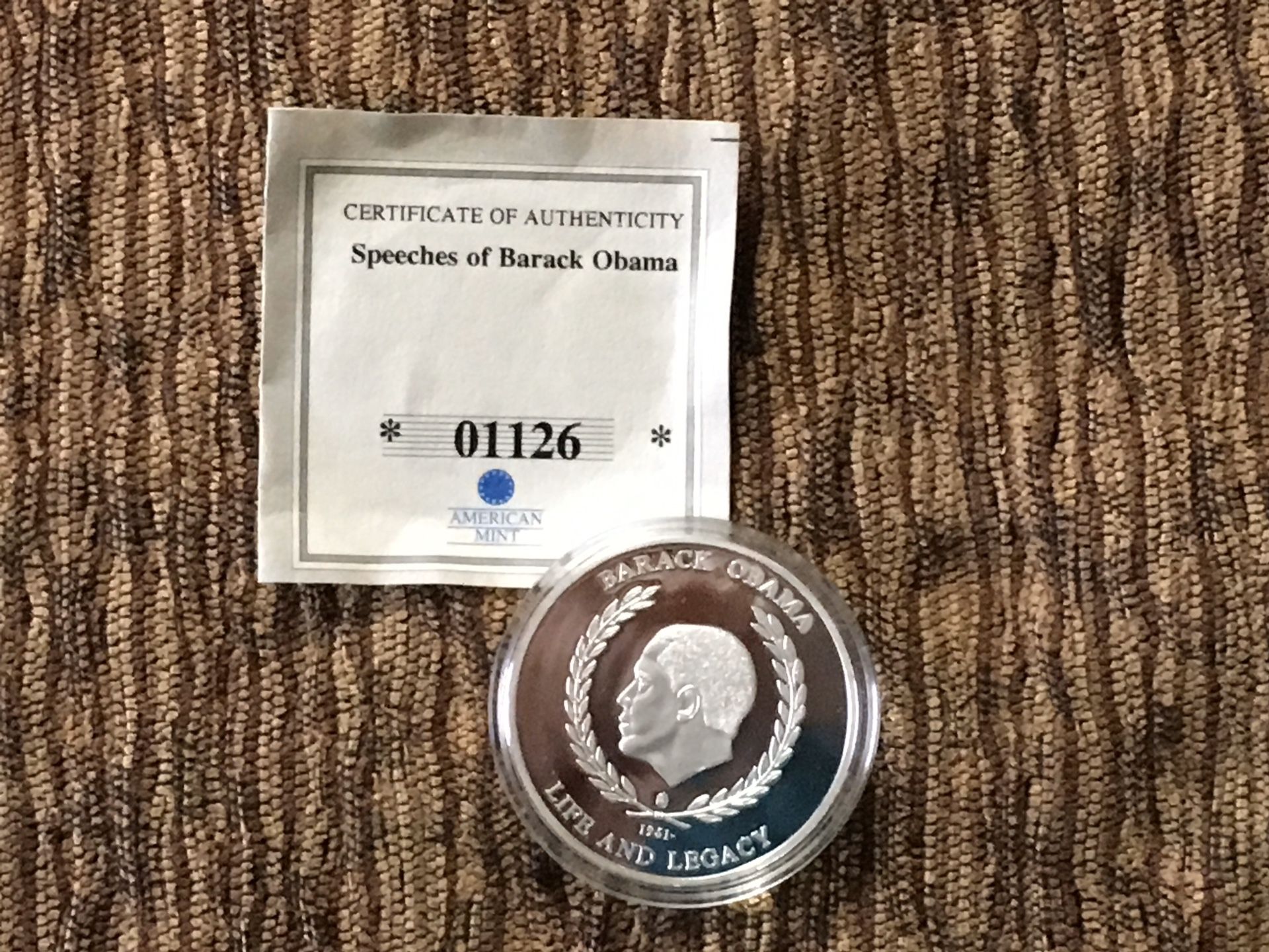 Barack Obama’s Victory Speech Coin