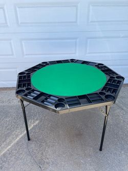 Playdine plastic fold up octagon 8 seat card table