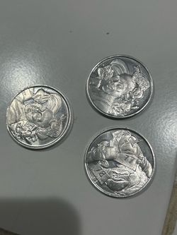 1997 MICHAEL JORDAN Lot of 3 Space Jam Movie PROMO Commemorative Slammer Coins