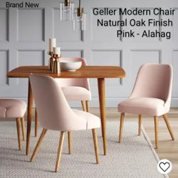 Brand New Geller Modern Chair Pink Alahag