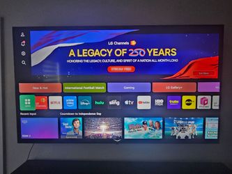 LG 65" LED 4K UHD Smart webOS TV, Wall Mount Included
