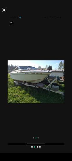 17' Sunrunner Boat With Trailer 