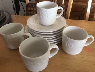 Set of White Dishes