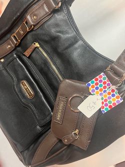 Tyler Rodan Black Shoulder Bag with Pouch