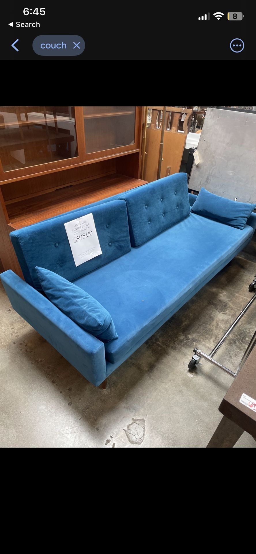 PERCI MID CENTURY STYLE CUSTOM SOFA