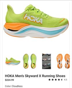 HOKA Skyward X Men's Running Shoes,size 10.5. brand new never wear.100% firm on price.. take it or leave.