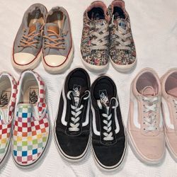 Youth Converse, Vans, And Bob's Shoes 
