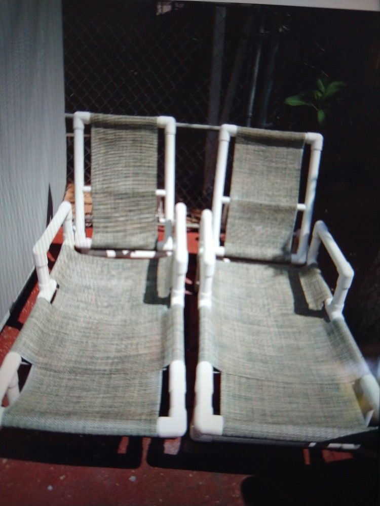 Two Pool Recliner Chairs
