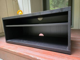 Black Wood Ikea TV Console