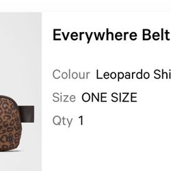Lululemon Everywhere Belt Bag 1L leopardo  