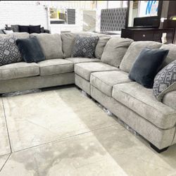 Bovarian Stone 3-Piece LAF Sectional (  sectional couch sofa loveseat recliner options