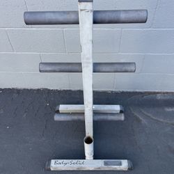 Body Solid 6-Post Olympic Weight Tree and Bar Holder… Home Gym Fitness…. $50 Price is Firm!!!!