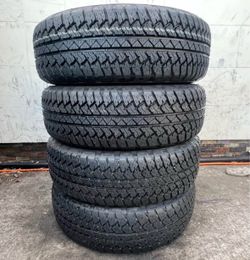 4 BRIDGESTONE 205/75/15 ALL TERRAIN TIRES $295 CASH TOTAL‼️ FREE INSTALL‼️