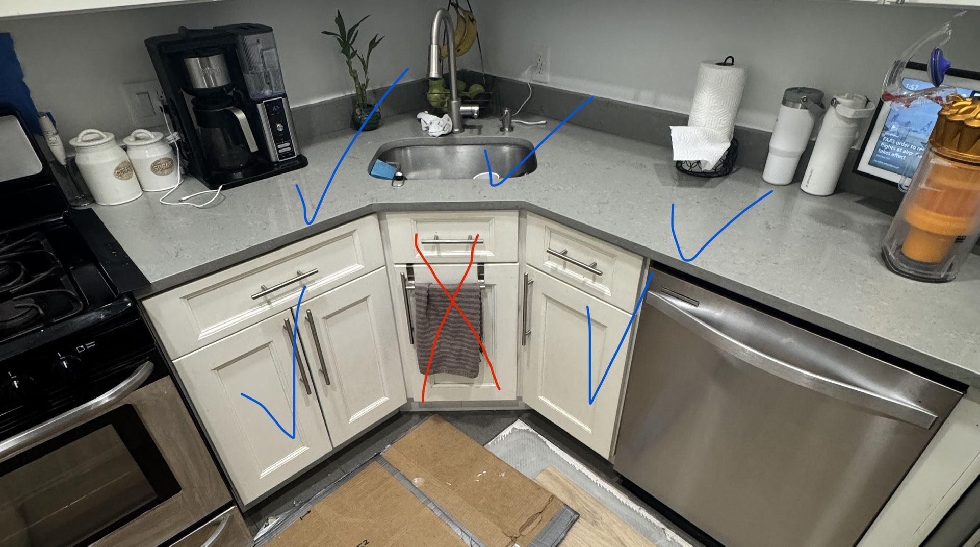 Kitchen Cabinets and countertops With Sink Included