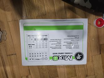 Mackie Mix8 8-Channel Compact Mixer – New in Box – $60