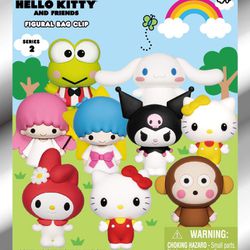 Sanrio Hello Kitty and Friends Surprise Collectible Figural Bag Clip (Series 2)
