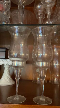 Princess house hurricane lamps 1 pair