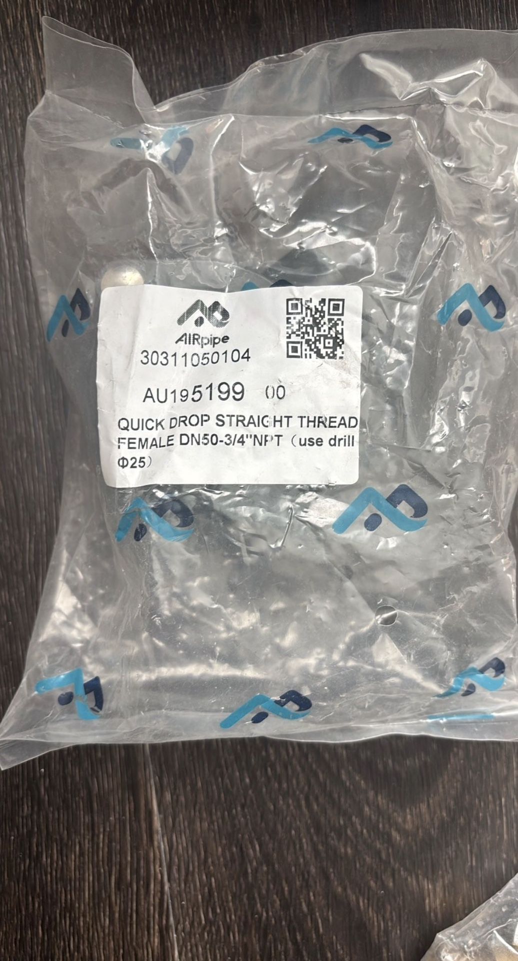 QUICK DROP STRAIGHT THREAD FEMALE DN50-3/4"NF'T (use drill Ф25)