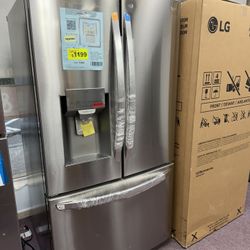 Refrigerator, LG New Open Box 36” 3 Door Refrigerator 