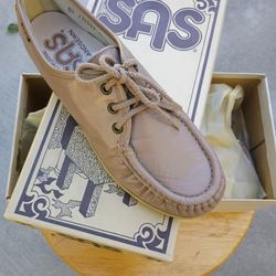 SAS Woman's Shoes, 7M, Siesta, Beige, 100% Leather Upper