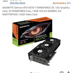Gigabyte 4070 TI GPU