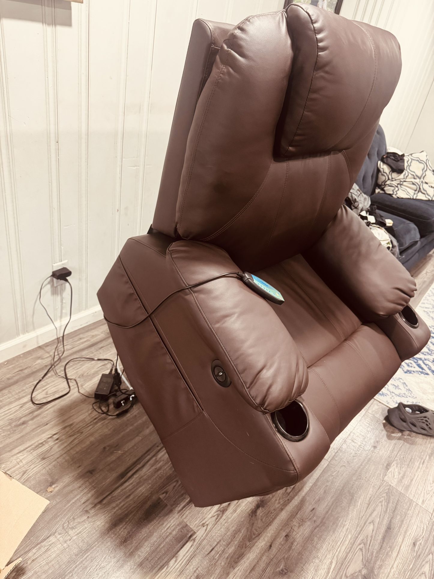 Brown reclining chair