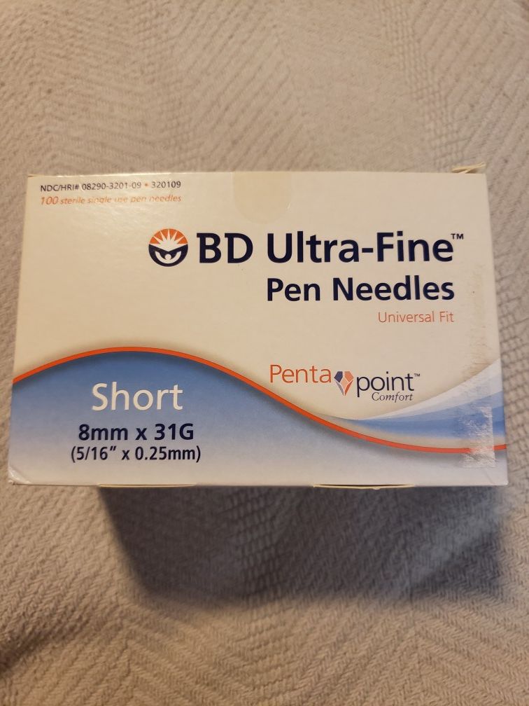 Ultra-Fine III Short Pen Needle 31G x 5/16, 100/BX - BD 320109 BX