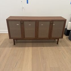 Media TV Stand w/ 4-Door Storage