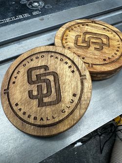 San Diego Padres Wooden coasters (set of 4)