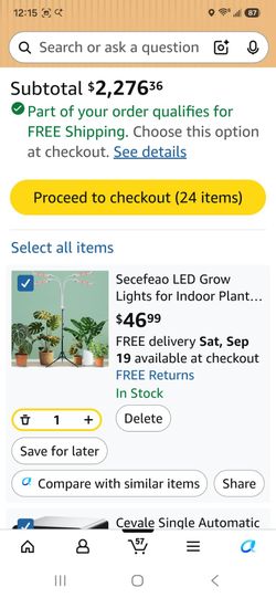 New in box Houseplant LEDs with stand