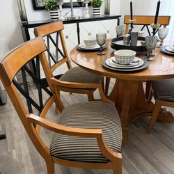 Vintage THOMASVILLE Dining Table & 4 Chairs