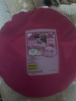 Kids Play Tent for Girls with Ball Pit, Crawl Tunnel, Princess Tents for Toddlers