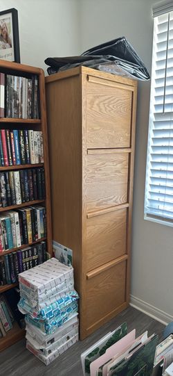 Wood File Cabinet