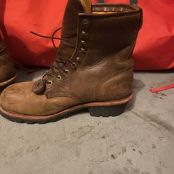 Steel Toe Linemen Boots  Size 11