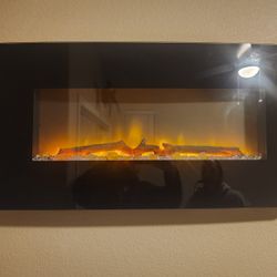 Wall Electric Fireplace With Heater