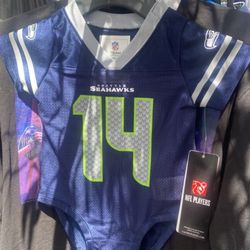 Seattle Seahawks Jersey Onesie Size 0-3 Months 